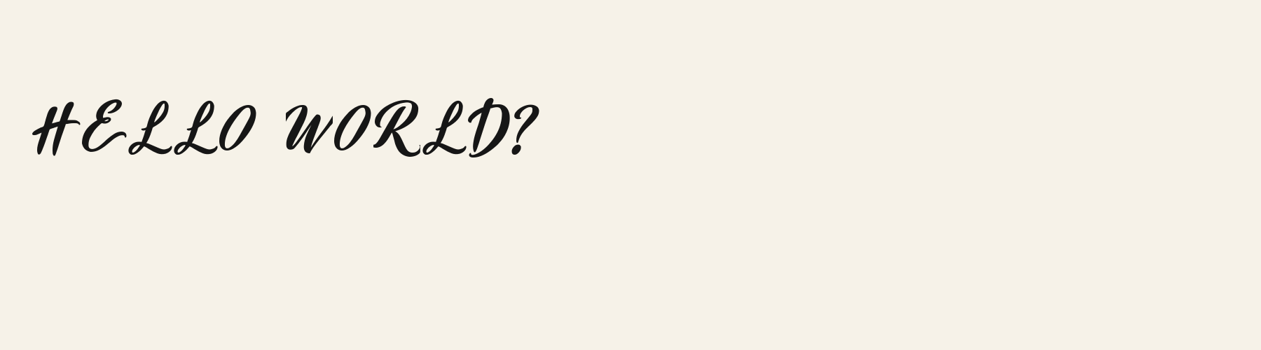 Script Signpainter Swash pangram specimen