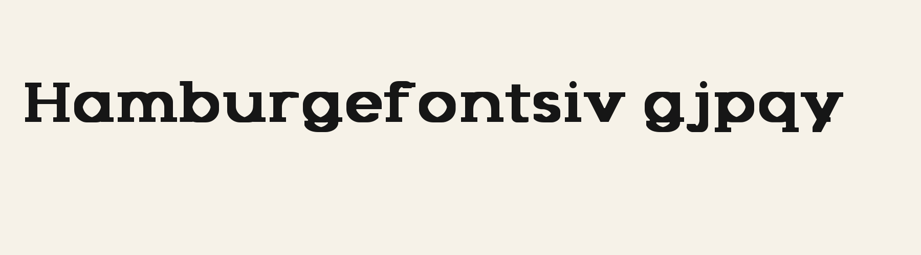 Beacon Slab lowercase specimen