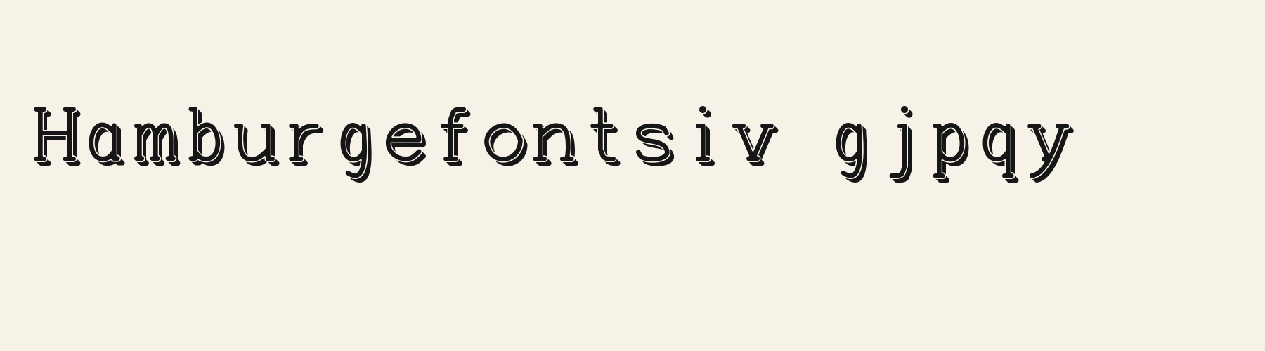 Carbon Typewriter 3D lowercase specimen