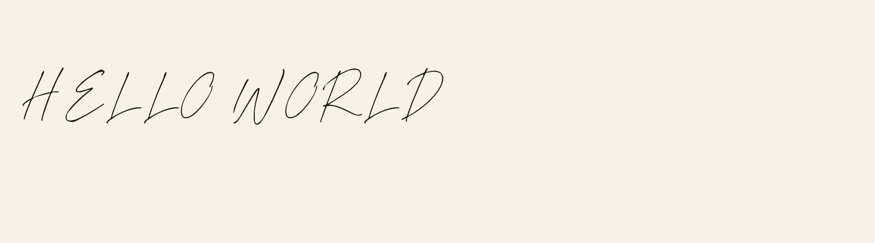 Script Signature Thin cover specimen