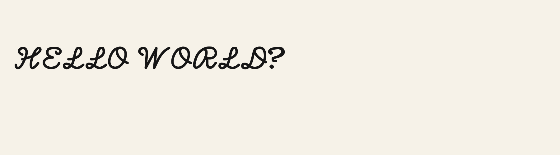 Ember Script pangram specimen