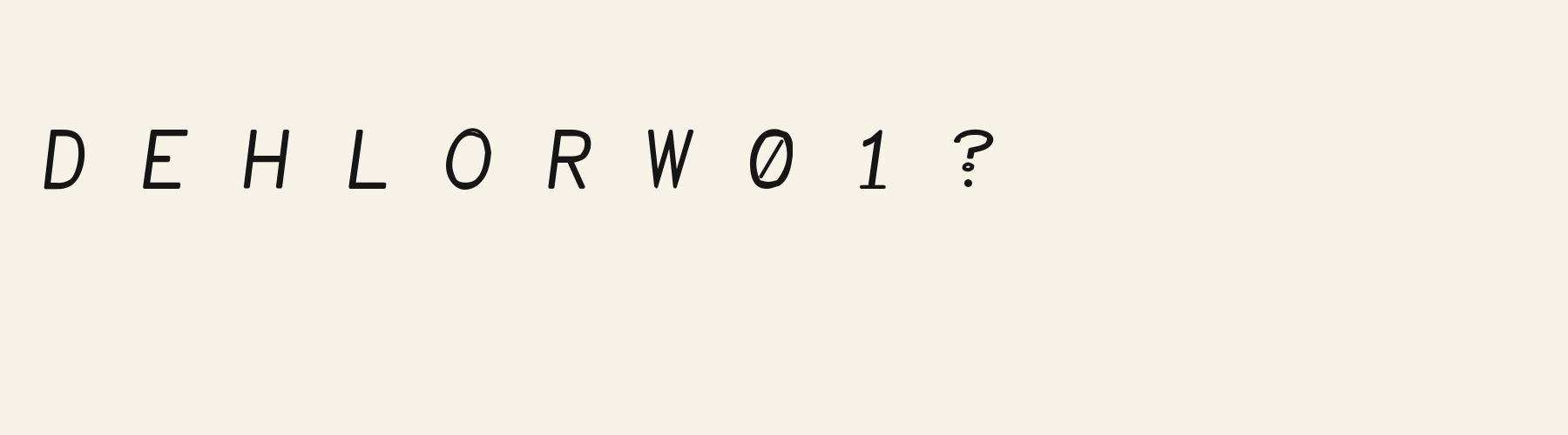 Lambda Italic alphabet specimen