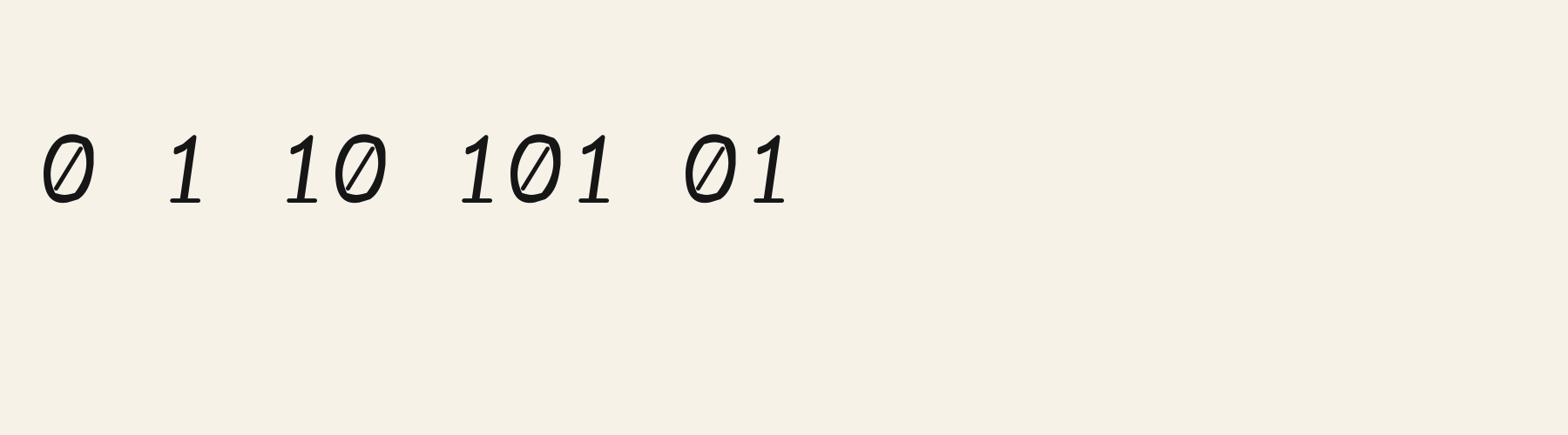 Lambda Italic numbers specimen