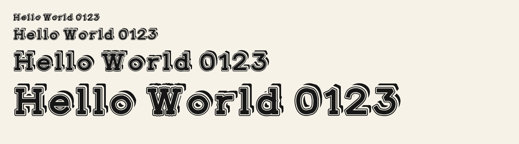 Pennant Slab 3D sizes specimen