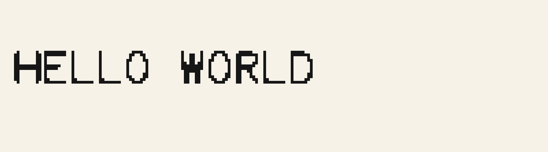 Console Pixel Mono cover specimen