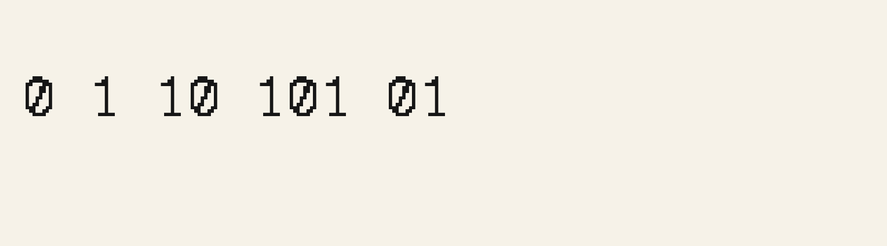 Console Pixel Mono numbers specimen