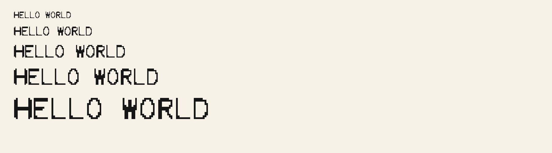 Console Pixel Mono waterfall specimen