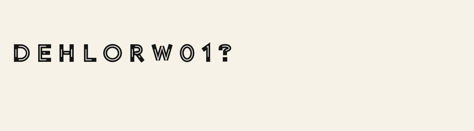 Radio Deco alphabet specimen