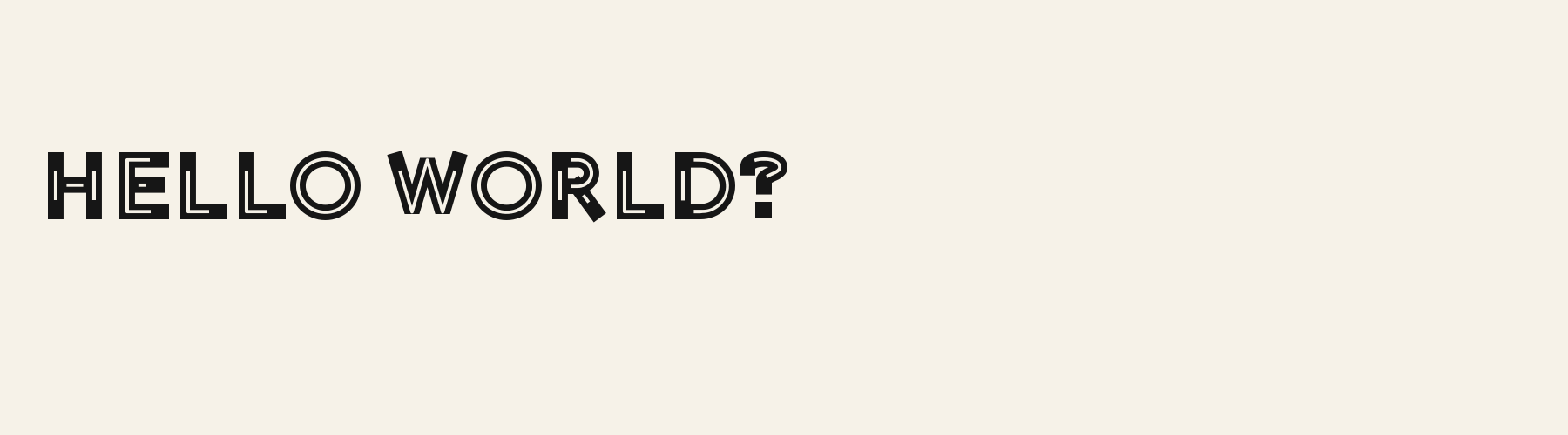 Radio Deco pangram specimen