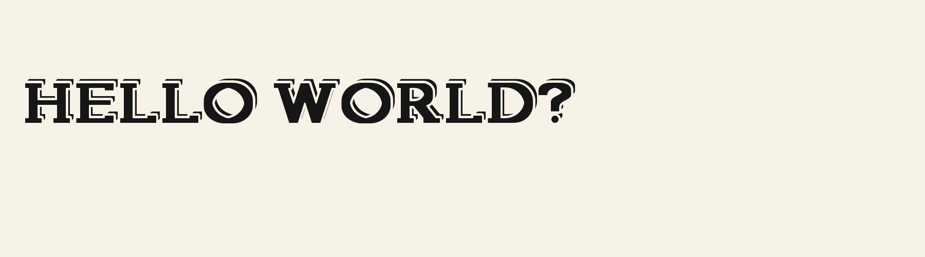 Beacon Slab 3D pangram specimen