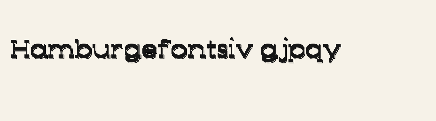 Sheriff Shadow lowercase specimen