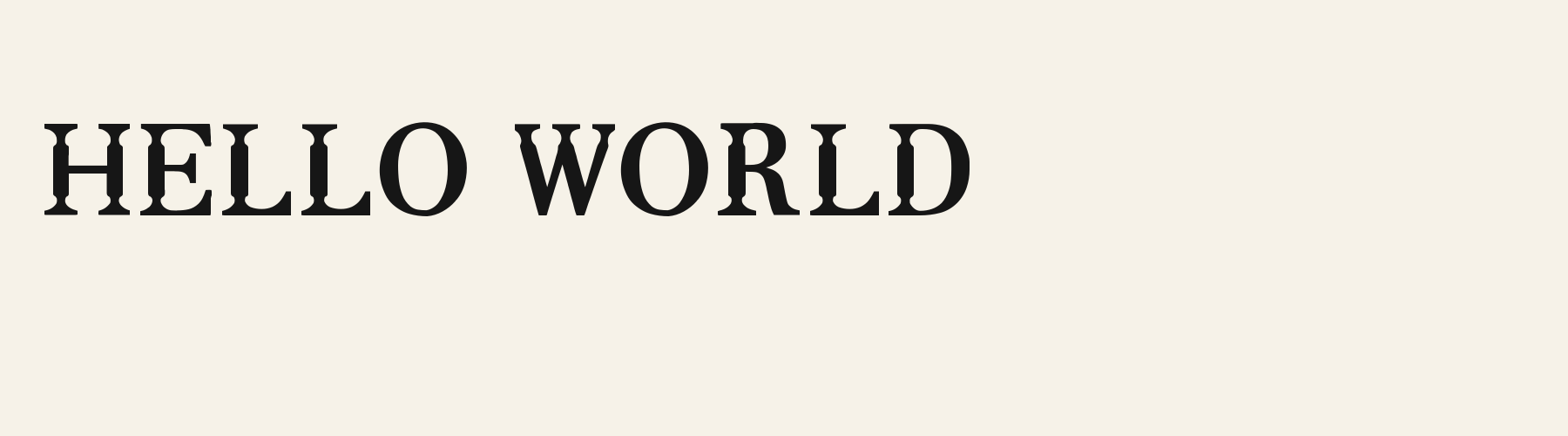 Saddle Joint Serif cover specimen