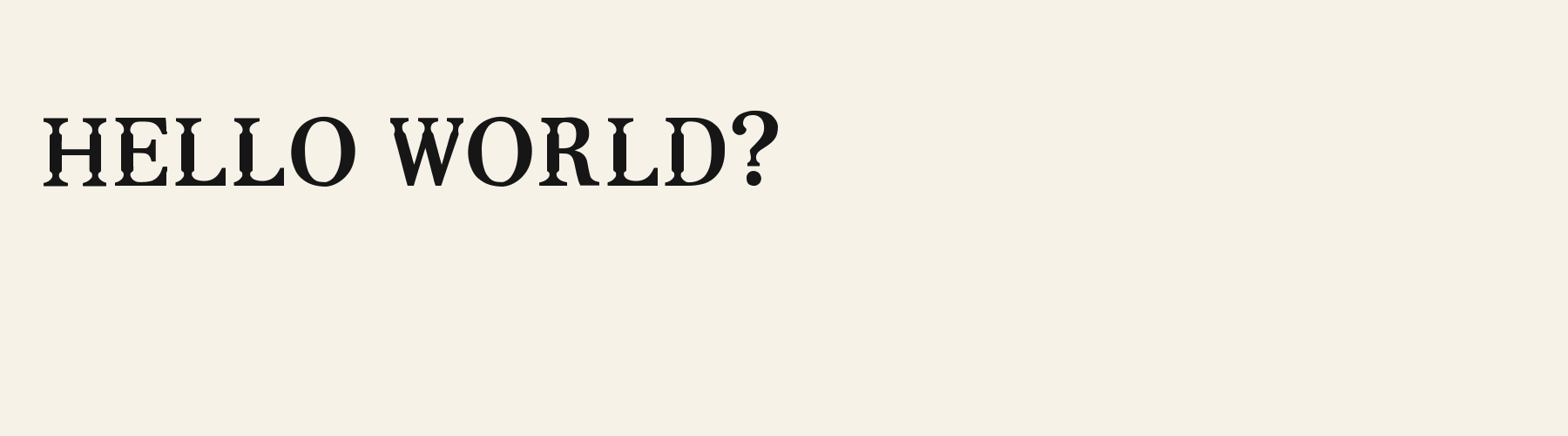 Saddle Joint Serif pangram specimen