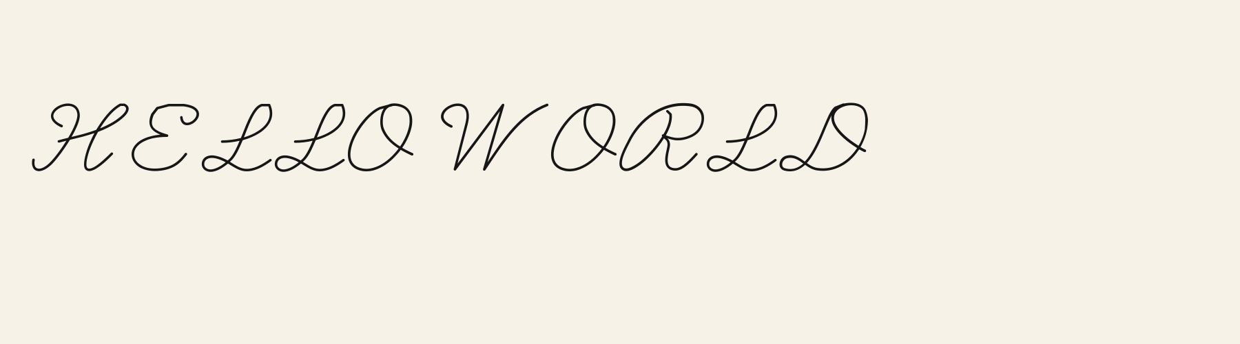Monogram Hand cover specimen