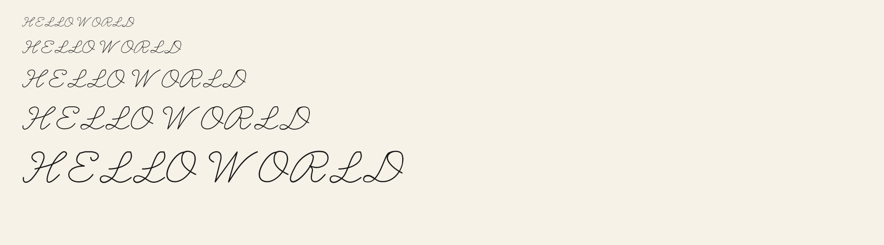 Monogram Hand waterfall specimen