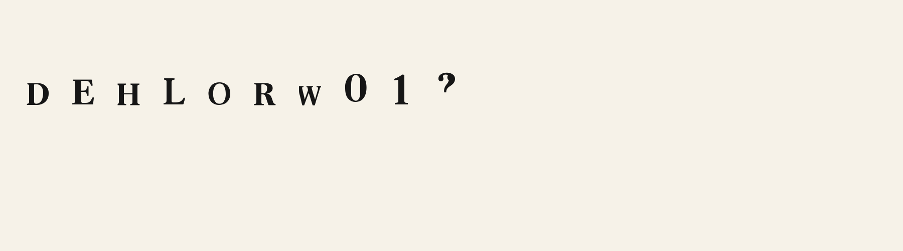 Serif Book Warm alphabet specimen