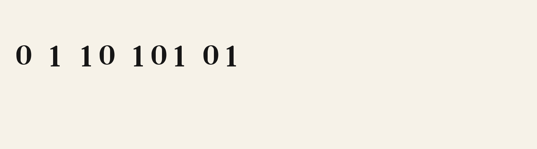 Serif Book Warm numbers specimen