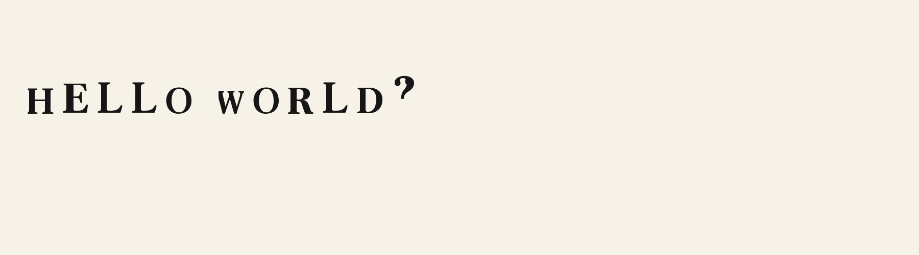 Serif Book Warm pangram specimen