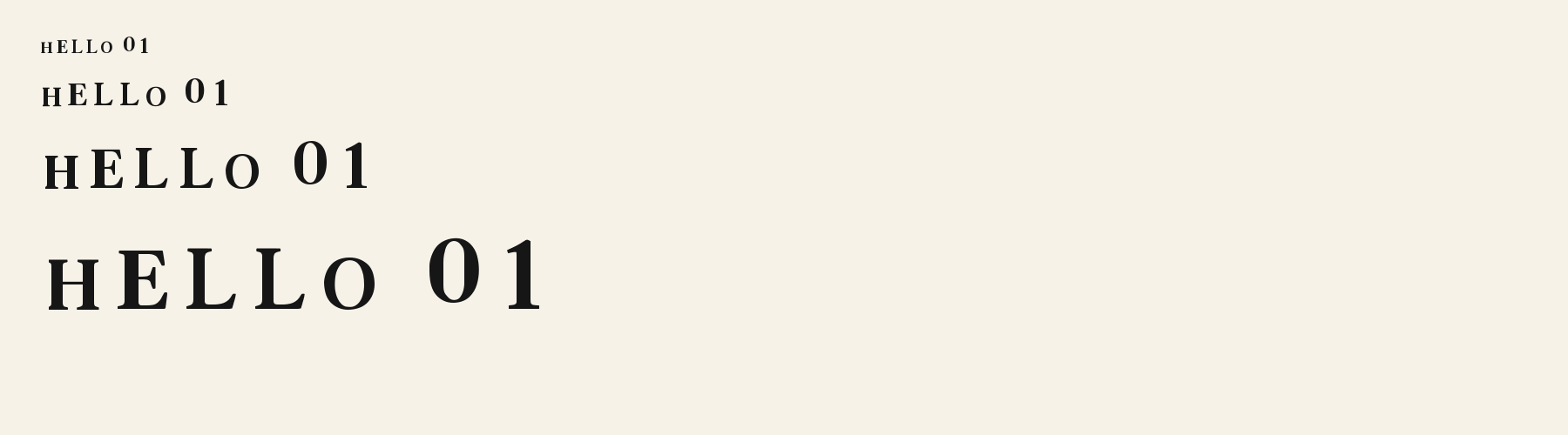 Serif Book Warm sizes specimen