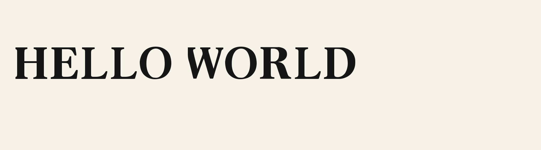 Serif Book Warm cover specimen