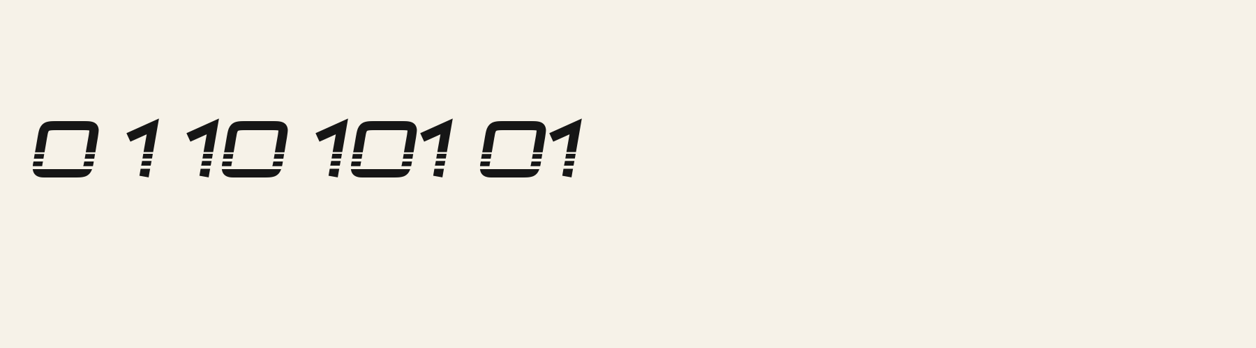 Velocity Stripes numbers specimen