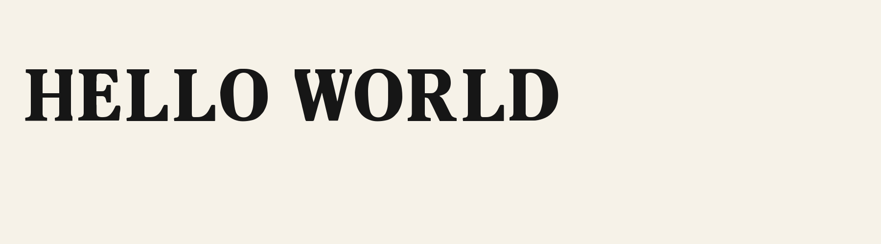 Retro Serif Newsprint cover specimen