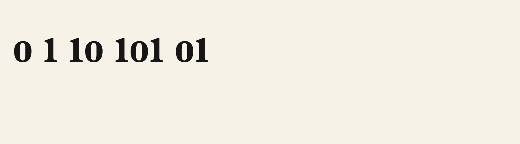Retro Serif Newsprint numbers specimen