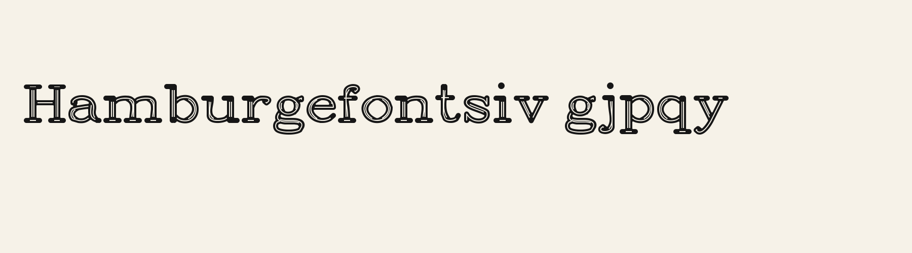 Gaslight Inline lowercase specimen