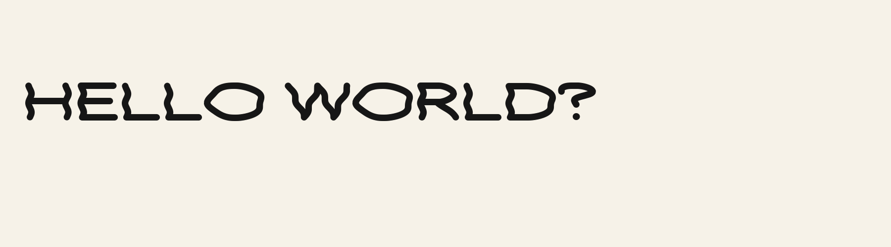 Funk Wide pangram specimen