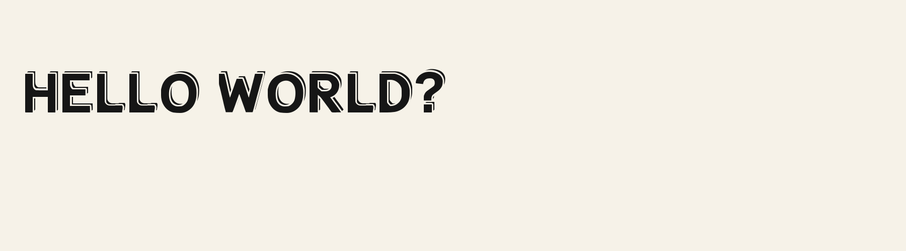 Buttress Bowl Sans 3D pangram specimen