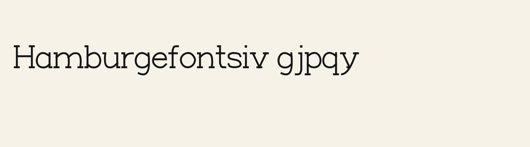 Ledger Slab lowercase specimen