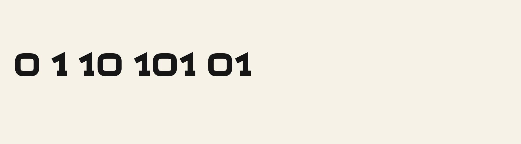 Monolith Slab numbers specimen