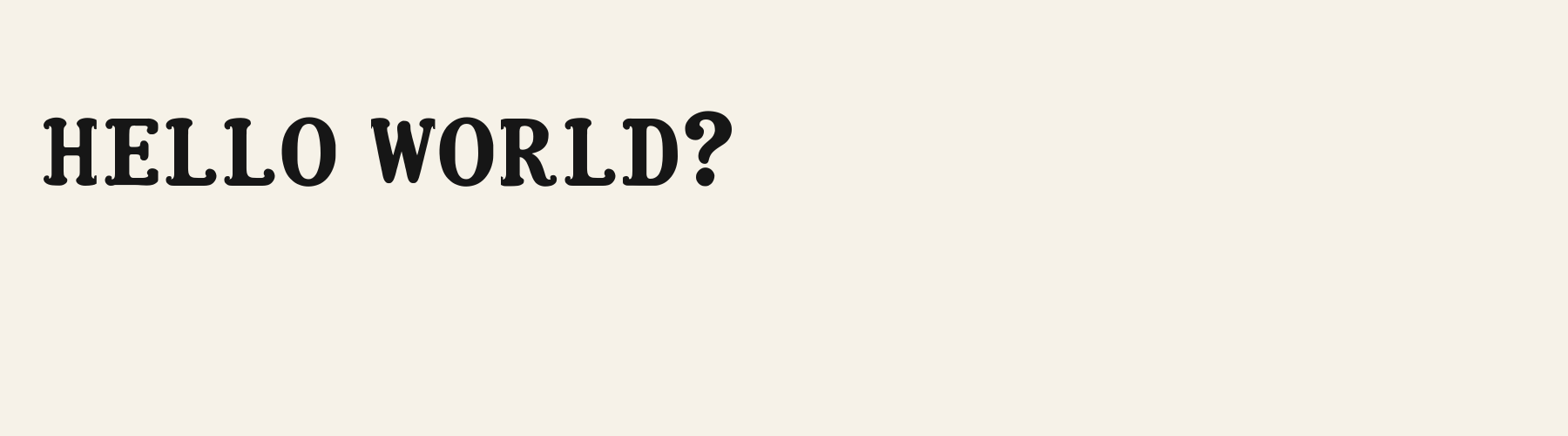 Pretty Bowline Soft pangram specimen