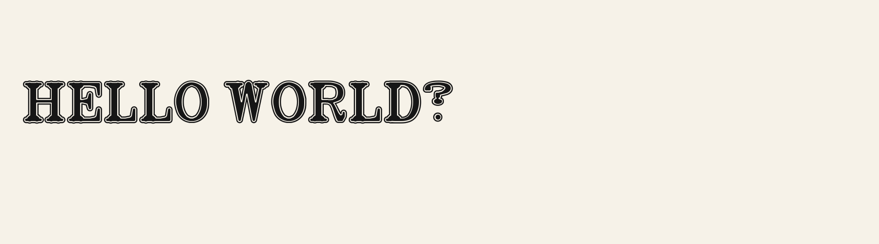 Alumni Roman pangram specimen