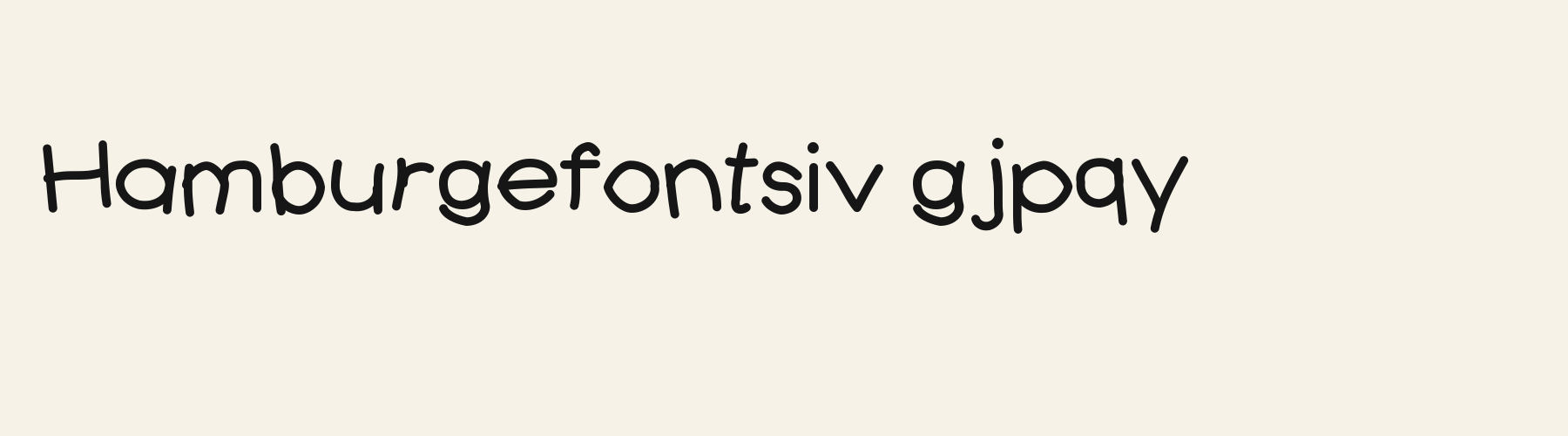 Wobble Print lowercase specimen