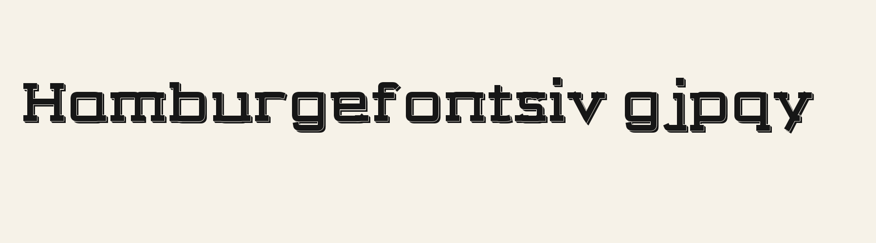 Techno Slab 3D lowercase specimen