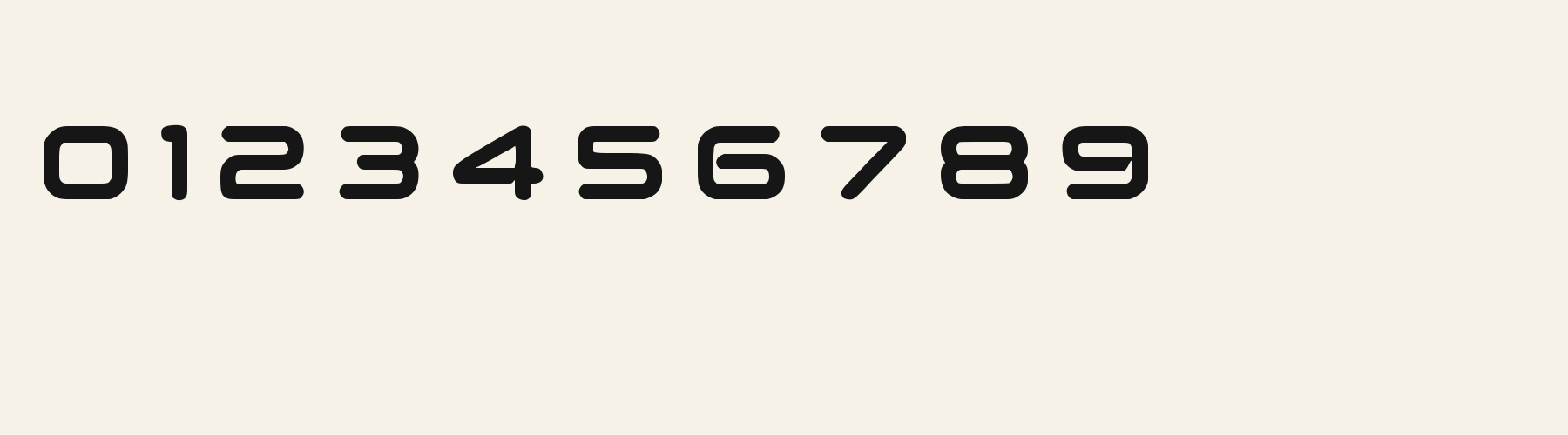 Chrome Orbit numbers specimen