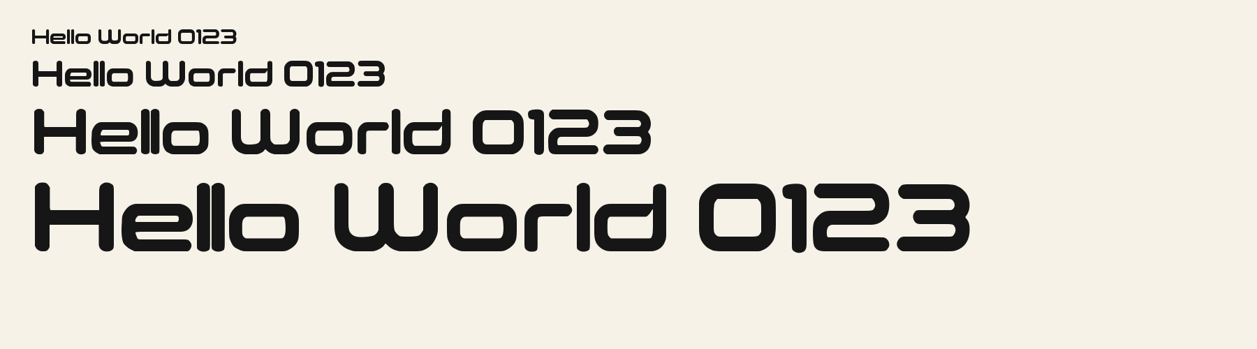 Chrome Orbit sizes specimen