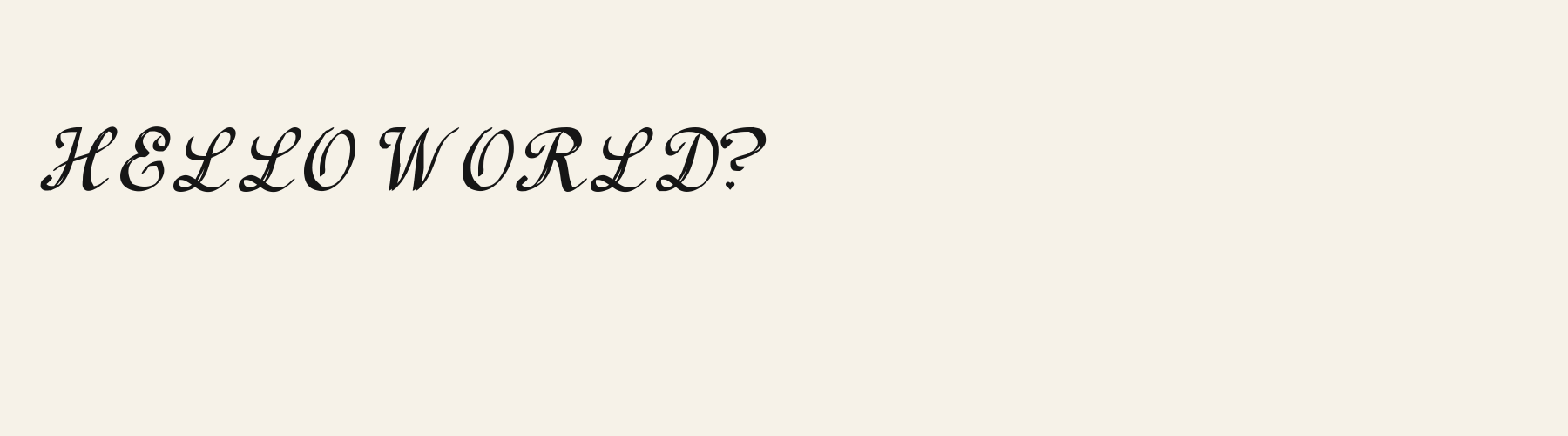Amore Nib pangram specimen