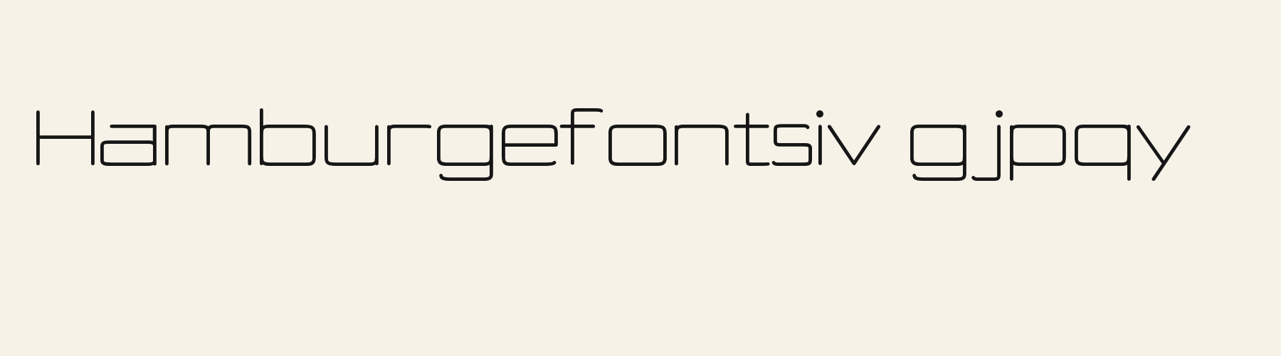 Ion Hairline lowercase specimen