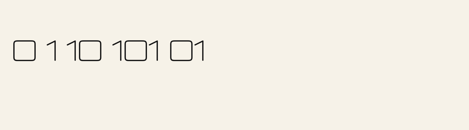 Ion Hairline numbers specimen