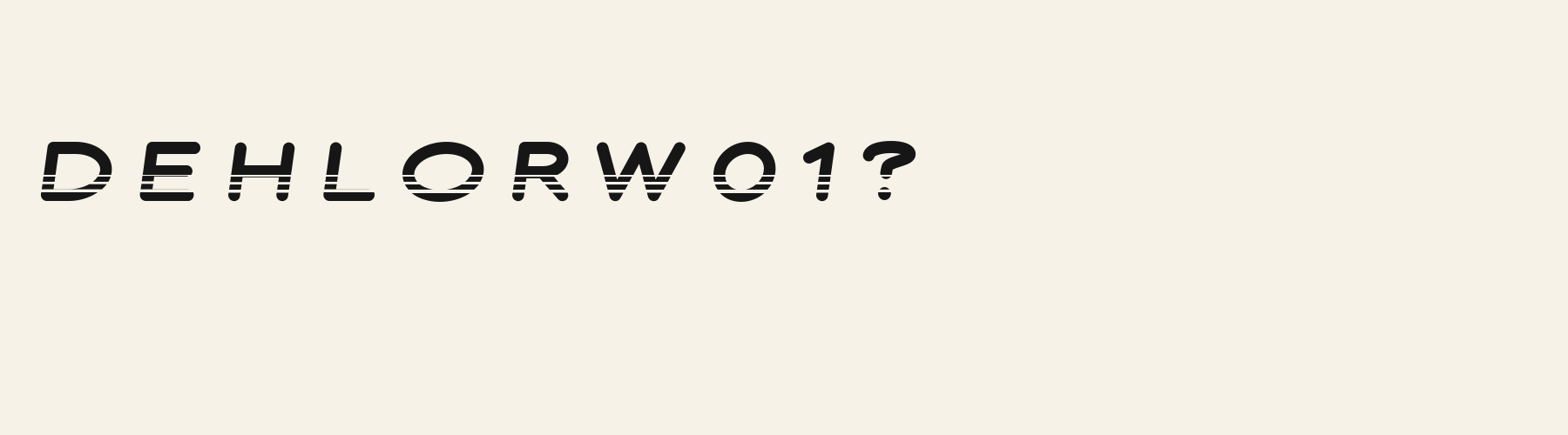 Turbo Round alphabet specimen