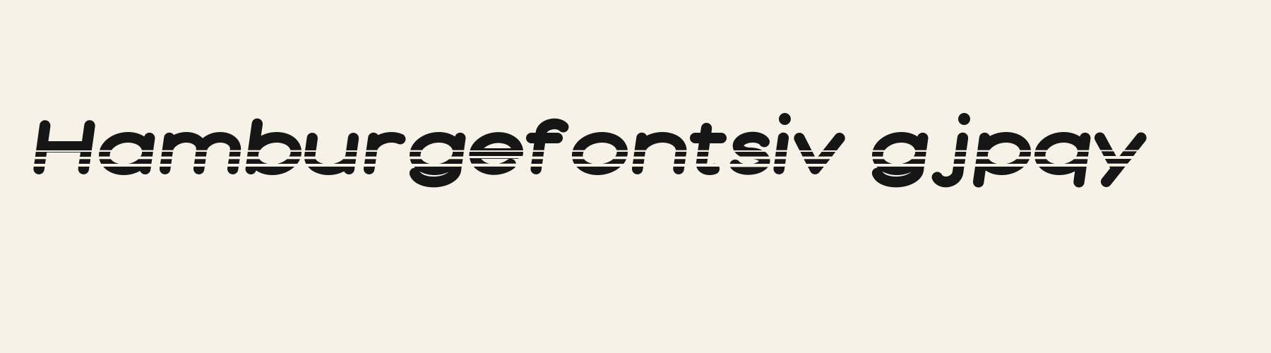 Turbo Round lowercase specimen