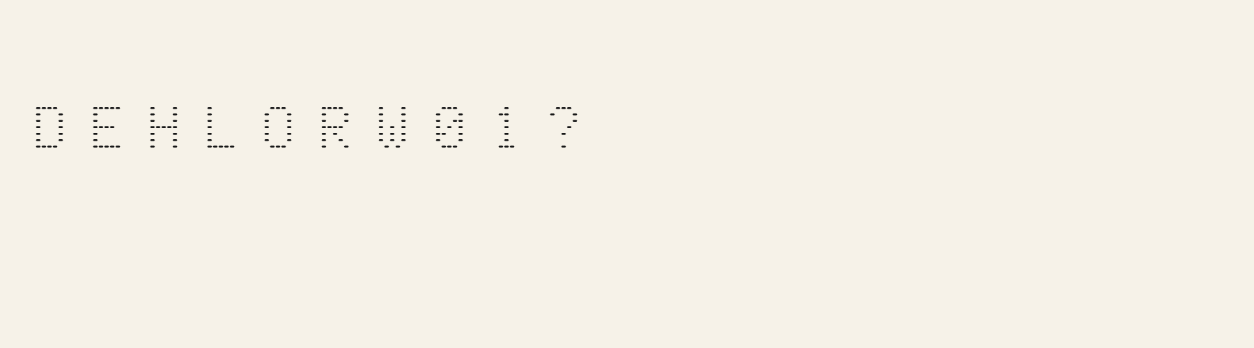 Pixel Lcd Segment alphabet specimen