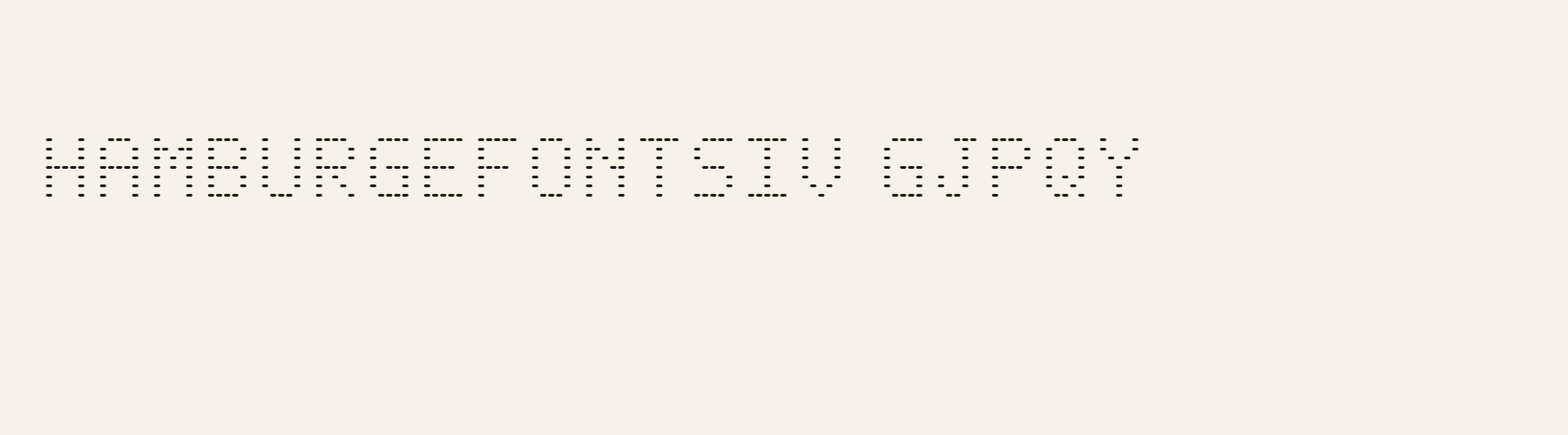 Pixel Lcd Segment lowercase specimen