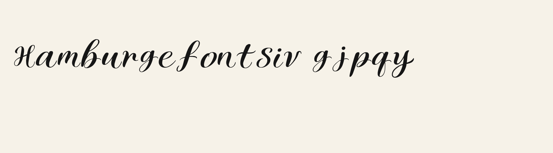 Cursive Ribbon Flow lowercase specimen
