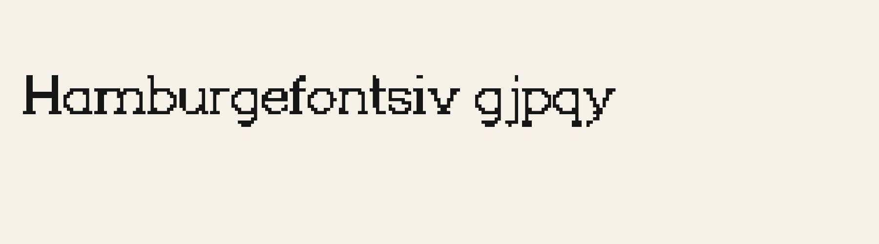 Retro Byte Slab lowercase specimen