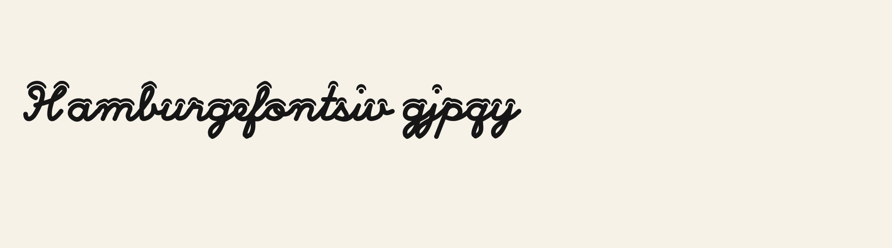 Snowy Script lowercase specimen