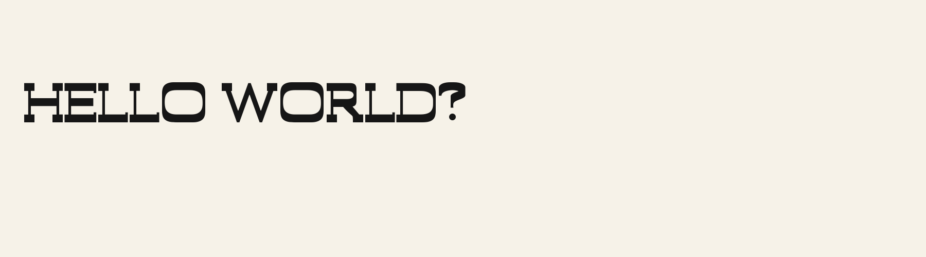 Bandit Slab pangram specimen