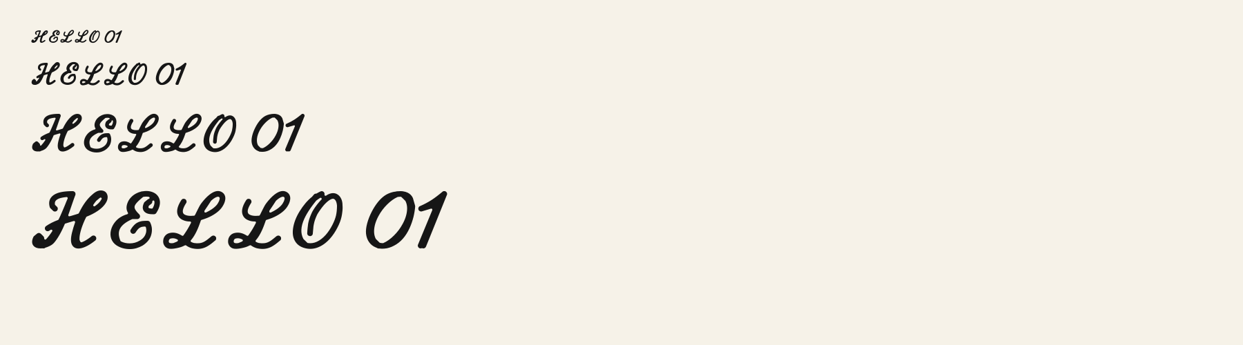 Needle Formal sizes specimen